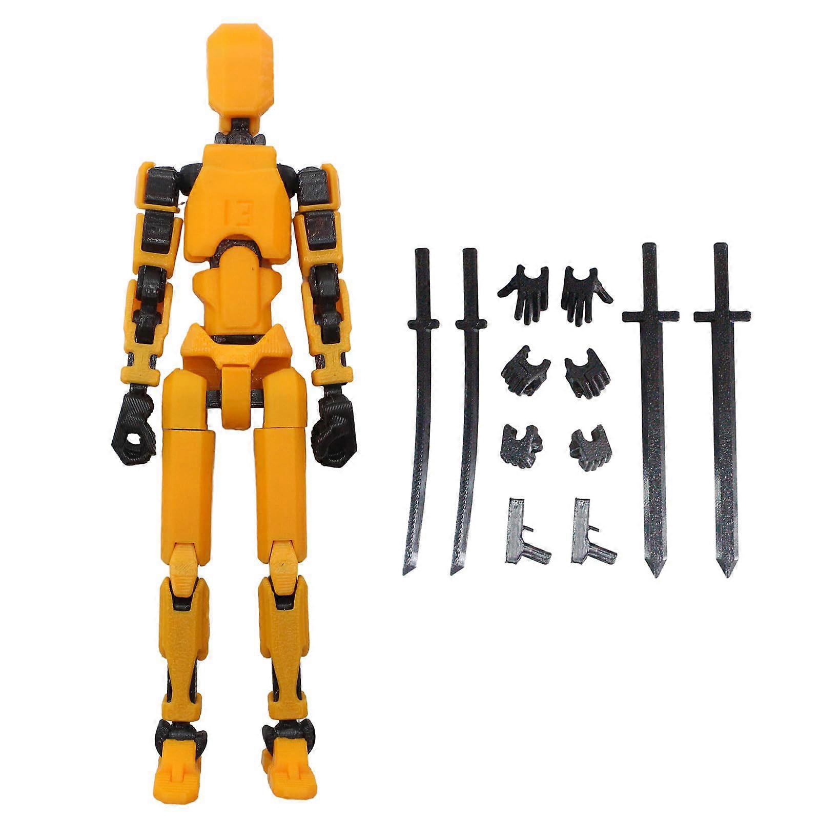 Multi-Jointed Movable Robot 3D Printed Mannequin Toys Full Body Activity Figures