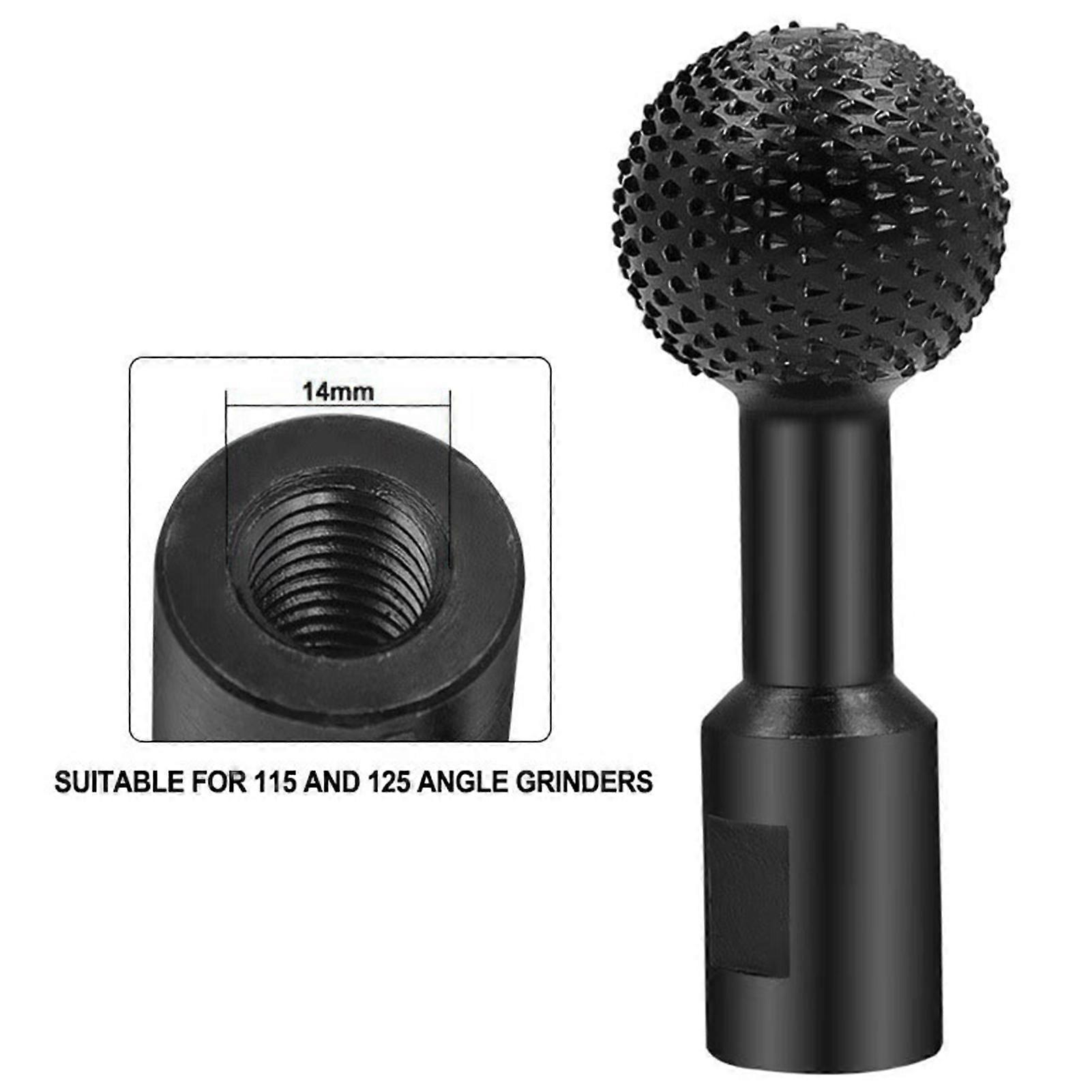 Nose Rotary Burr Sharp Spherical Design Handmade Sphere Rotary Grinding Head for Model Engineering JIKAIX