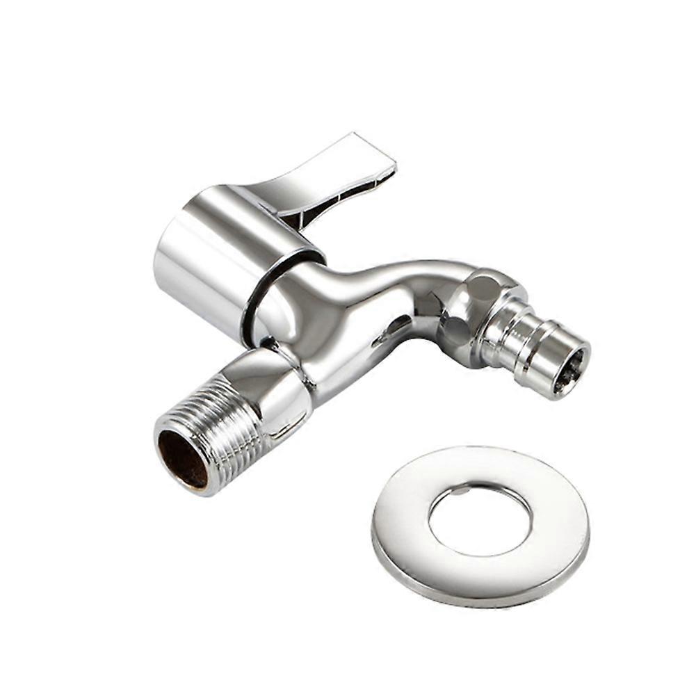 Robinet en acier inoxydable à ouverture rapide Machine à laver murale Robinet d’eau froide JIKAIX