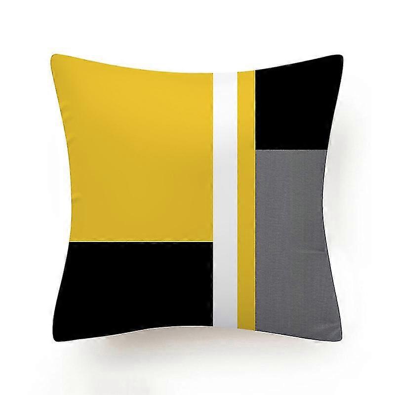 Set of 4 Pillowcases, Geometric Throw Pillowcases