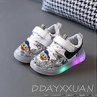 Animation Minnie Mickey Kids Glowing Sneakers Kids Shoes Boys Girls Luminous Lighted Sneakers Cartoon Boys Led Children Shoes