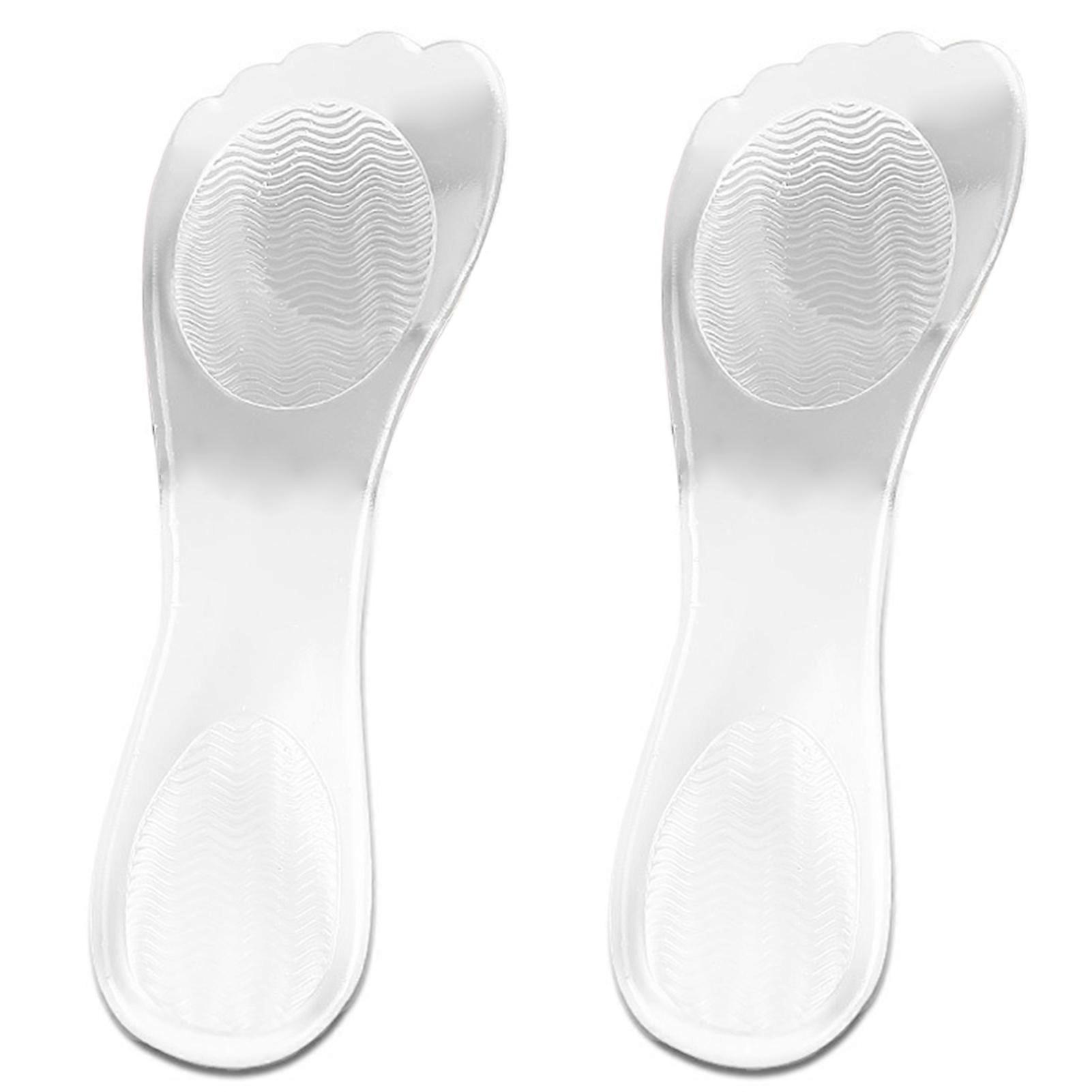 1 Pair High Heel Cushion Inserts Soft Shock Absorption Slip Resistant 3/4 Length Insole for Women