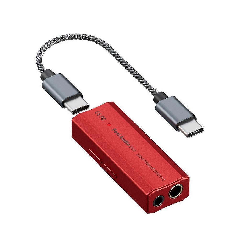  DSD512 Powerful Headphone Amplifier USB TypeC DAC Mini Audios Amp Two Outputs 3.5MM & 4.4MM Two Outputs