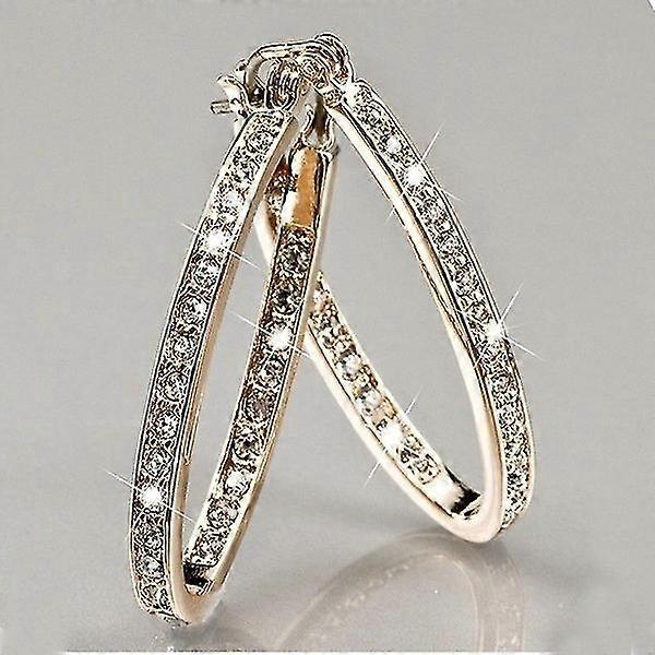 Káprázatos elegáns 925 Sterling fülbevaló arany