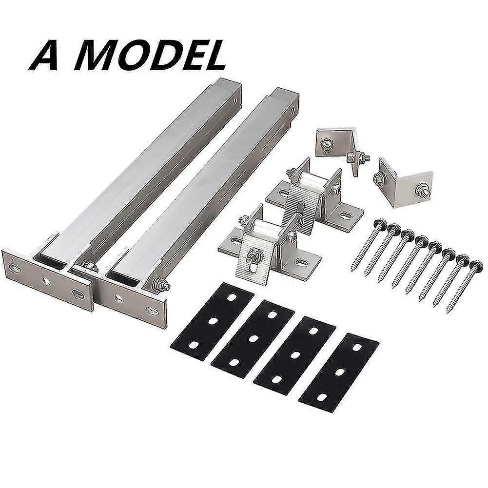 Solar Panel Bracket Adjustable 36~68cm Solar Holder End Clamp Kit 36cm Stand Length B-d 15-30 Degree