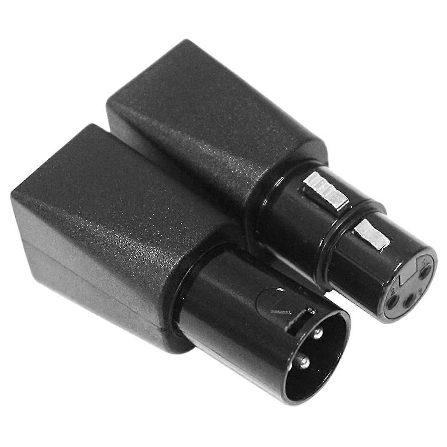 DMX to RJ45 Connector RJ45 Ethernet to 3 Pin XLR DMX Female & Male Adapter Sets (3PIN 1Pair)