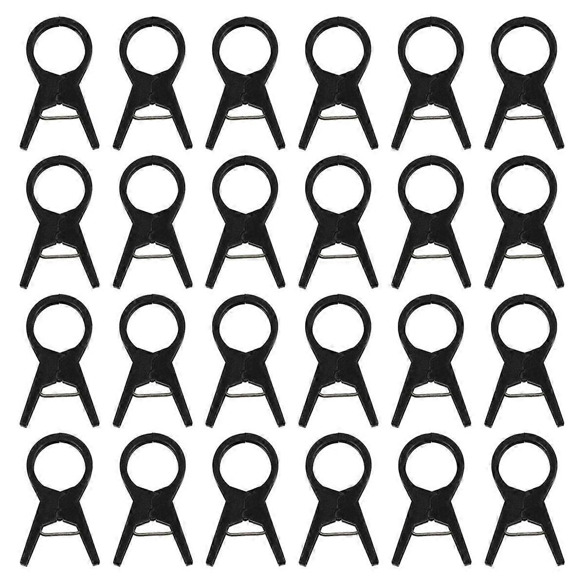 100PCS Plant Grafting Clip Plastic Gardening Tool for Cucumber Eggplant Watermelon,Round Mouth Flat