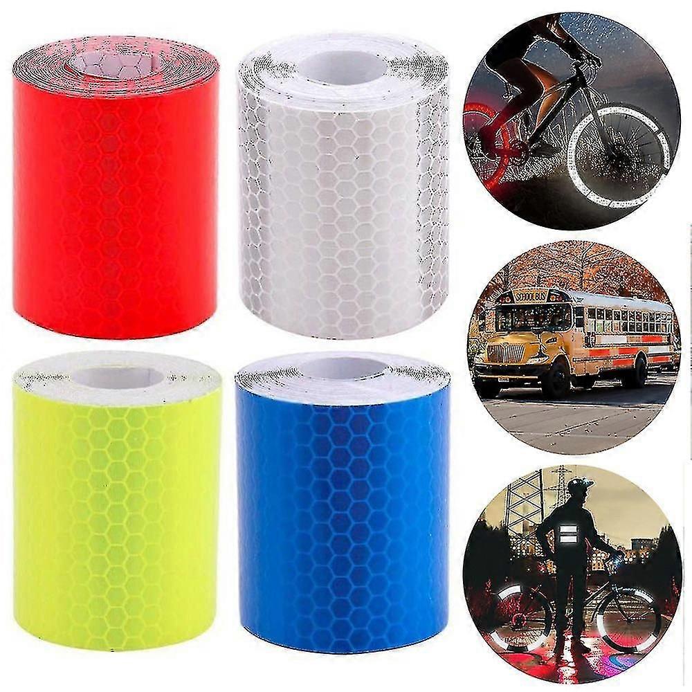 4 Pack Security Marking Tape Waterproof Reflective Tape Self-adhesive
