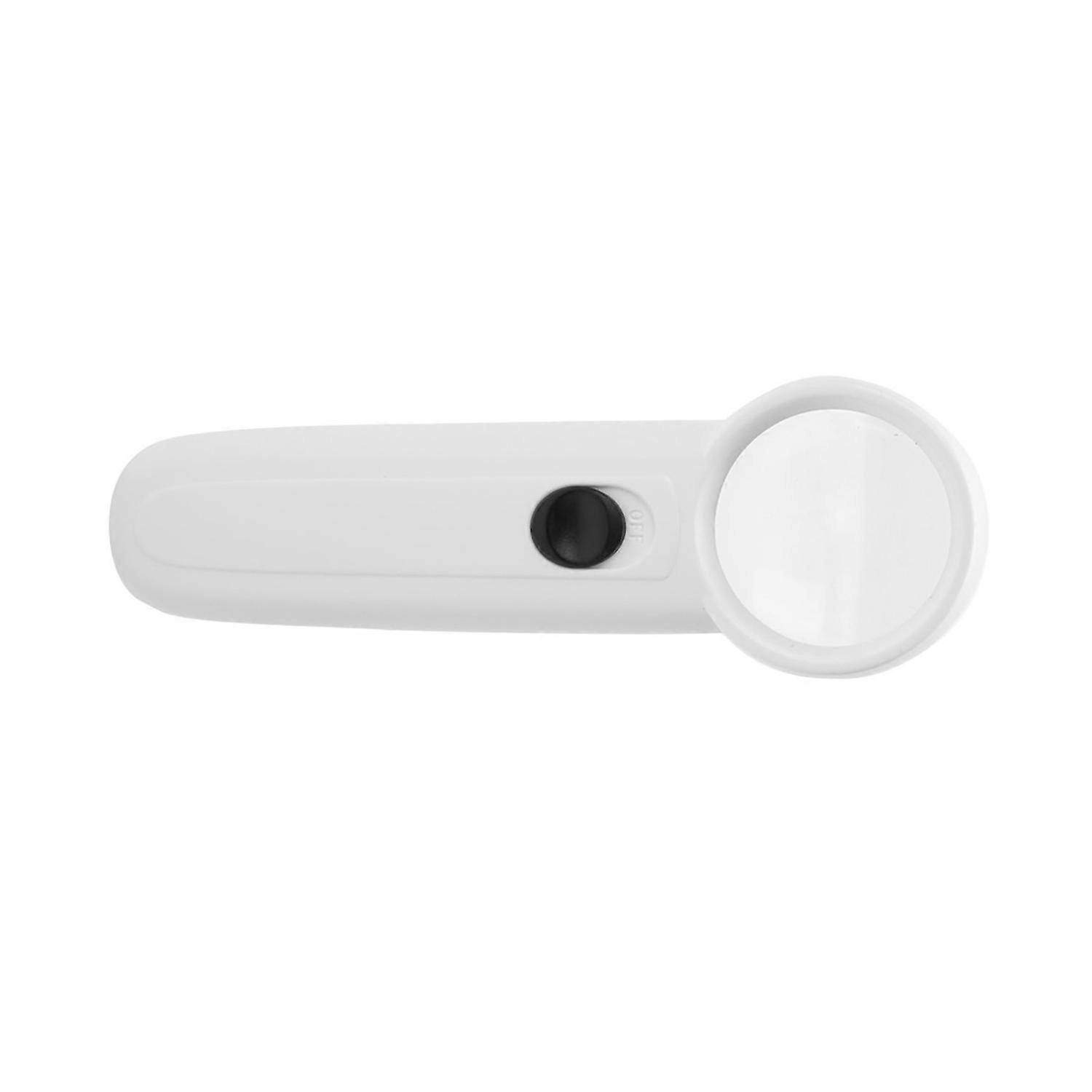 MG6B-2 15X Handheld LED Lighting ABS Plastic Case Magnifying Glass Magnifier
