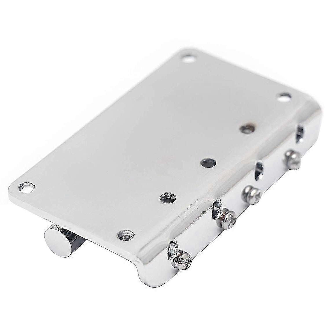 Musiclily 4-String Non-Tremolo Fixed Hardtail Bass Bridge for Jazz Bass