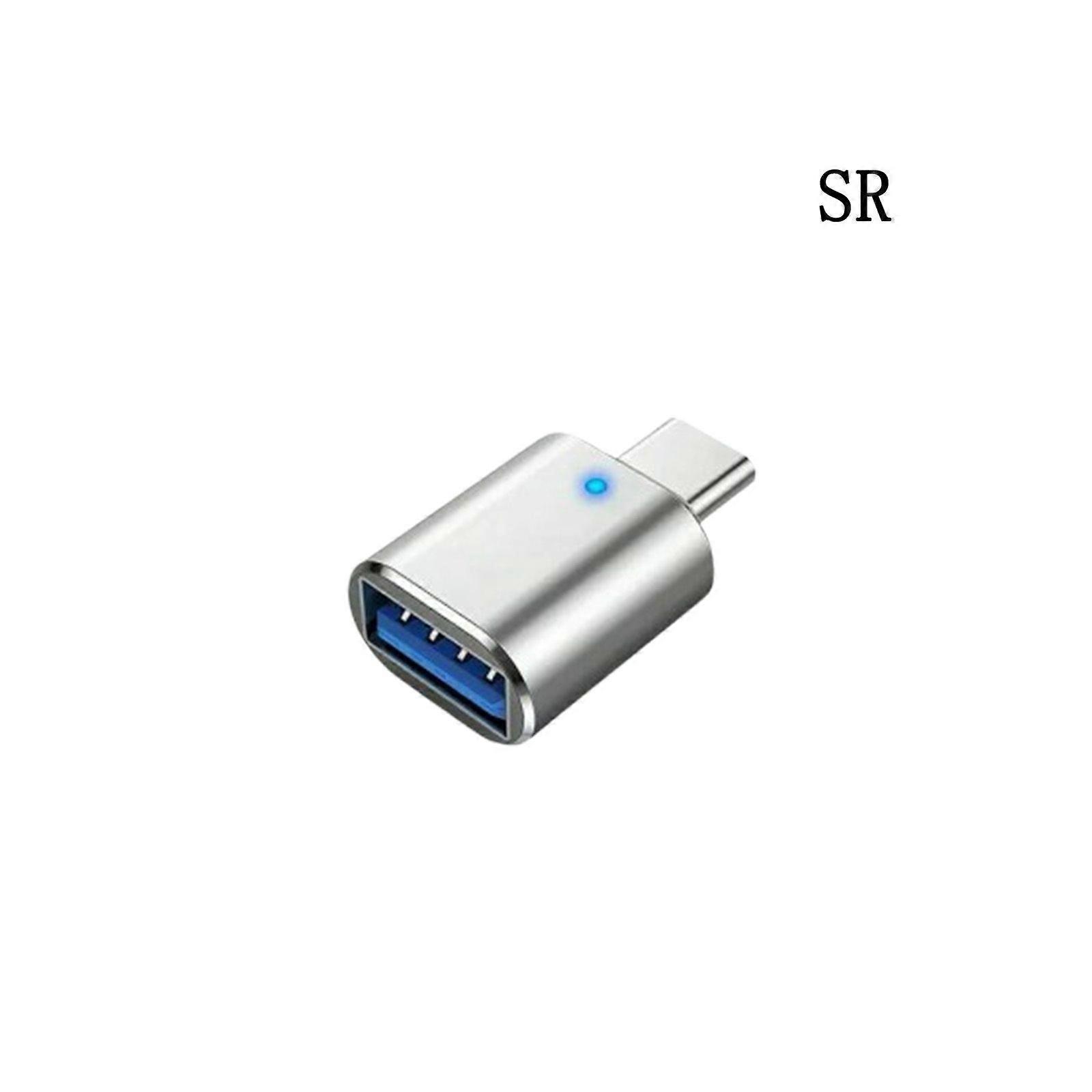 LED USB-C 3.1 Stecker zu USBA Buchse Adapter Konverter OTG Typ C Android Handy