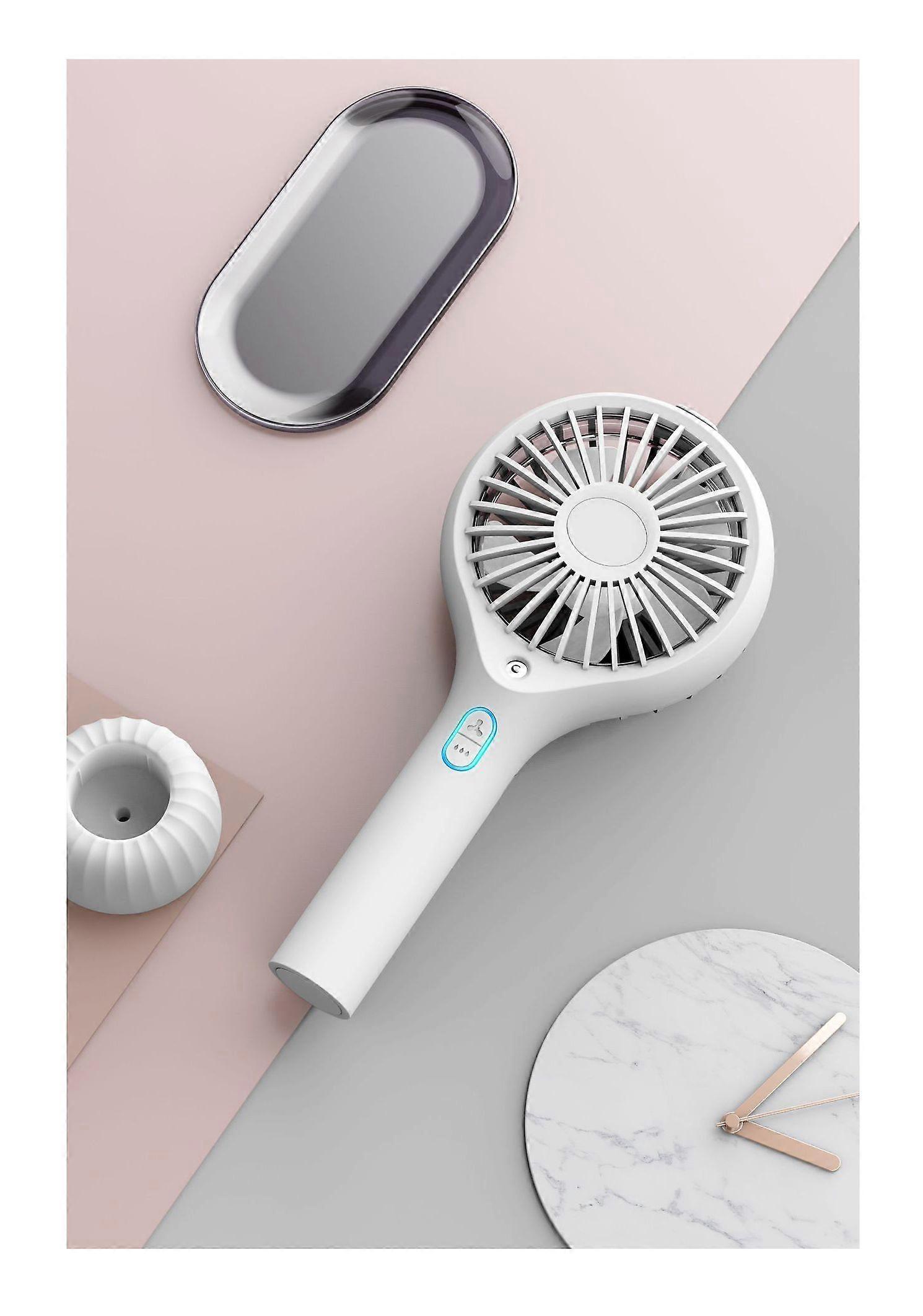 Mini Handheld Fan,Small Desk Portable Fan USB Rechargeable Battery Operated