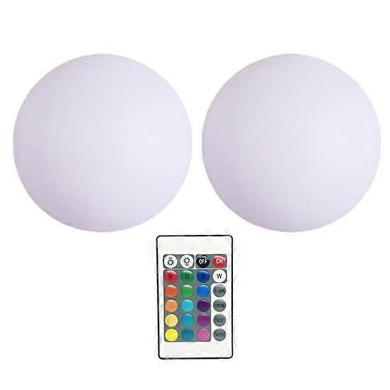 2/4Pcs Floating Pool Light with Remote 16 RGB Color Changing IP68 Waterproof Battery Powered Outdoor