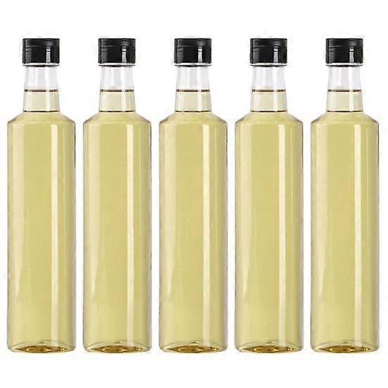 5st Woozy Flaskor Klar Sås Woozy Flaska Tom Dryck Flaska med Läckagesäker Lock för Oljevinäger Sirap