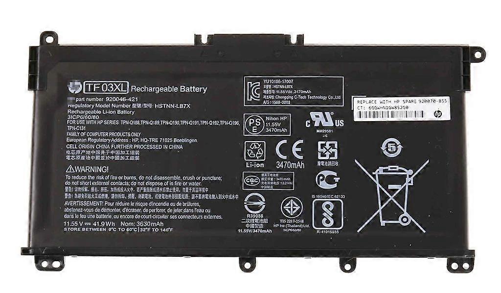HP Batteri 3C 41Wh 3600mAh LI TF