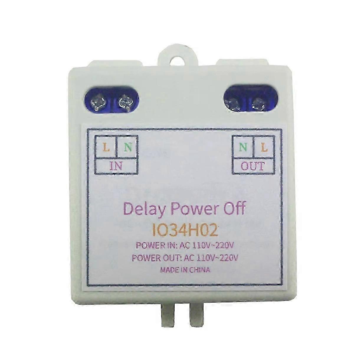 AC 120V 220V Time Delay Relay Power on Delay OFF Switch 1-480Min Adjustable Delay Power OFF Home Au