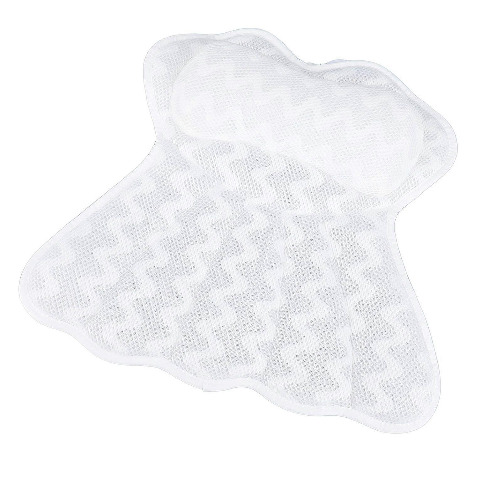 Suction Cup Bath Pillow - Comfortable Bathtub Headrest for Relaxing Baths