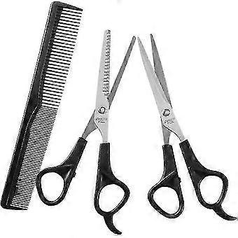 1 Stück Hundepflegeschere, Edelstahl Tierpflege Schere Kit mit Kamm