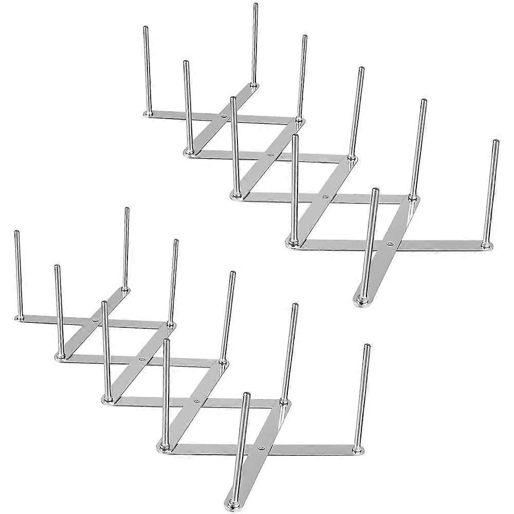 2-piece multifunctional telescopic storage rack for kitchen