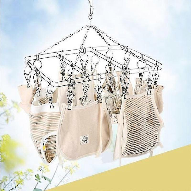 Foldable Sock Dryer Rack - Laundry Hanger for Clothes Drying Organization