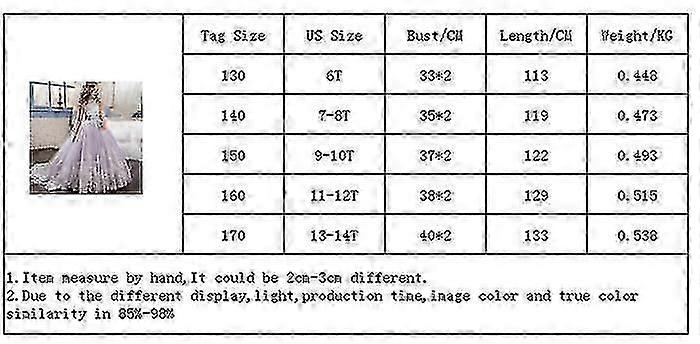 MIXIDON Filles Dentelle Robe Banquet Fête De Mariage Princesse Fleur Robe Pageant Demoiselle d'honneur Baptême 1-14 Ans, Style 5, 3-4 ans