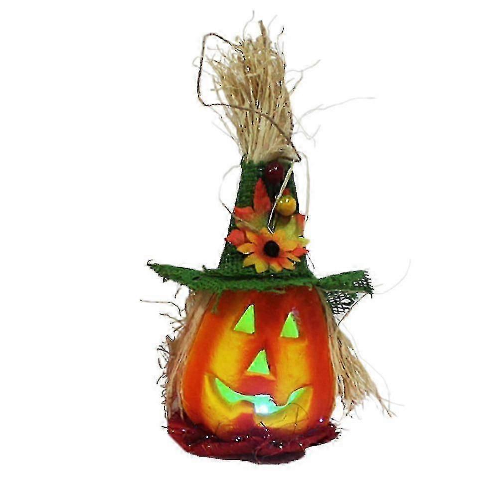 Abóbora Oca com Chapéu Lâmpada Led Luz Lanterna Halloween Home Party Bar Decor T-YUHAO