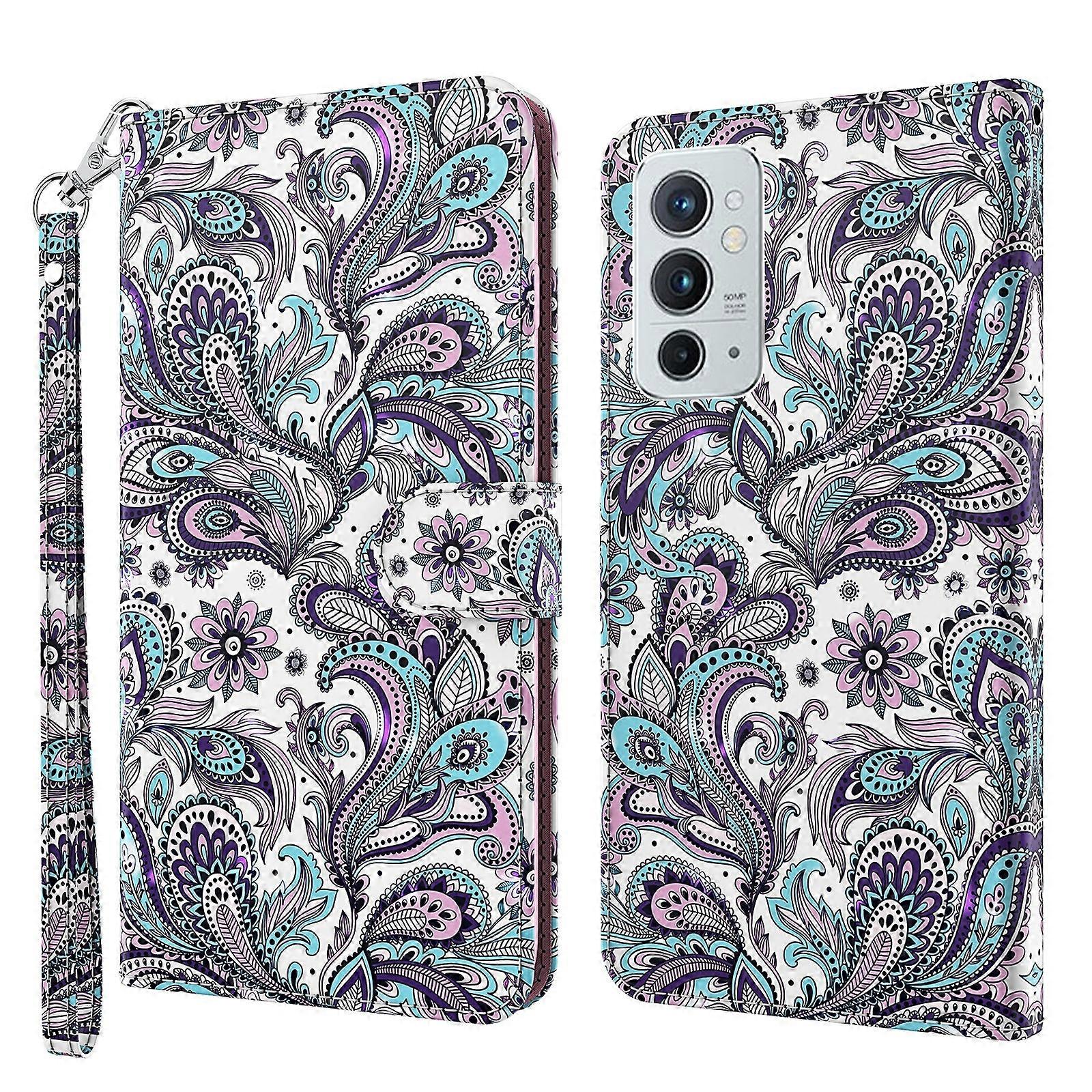 For OnePlus 9RT 5G 3D Painting Pattern TPU + PU Leather Phone Case