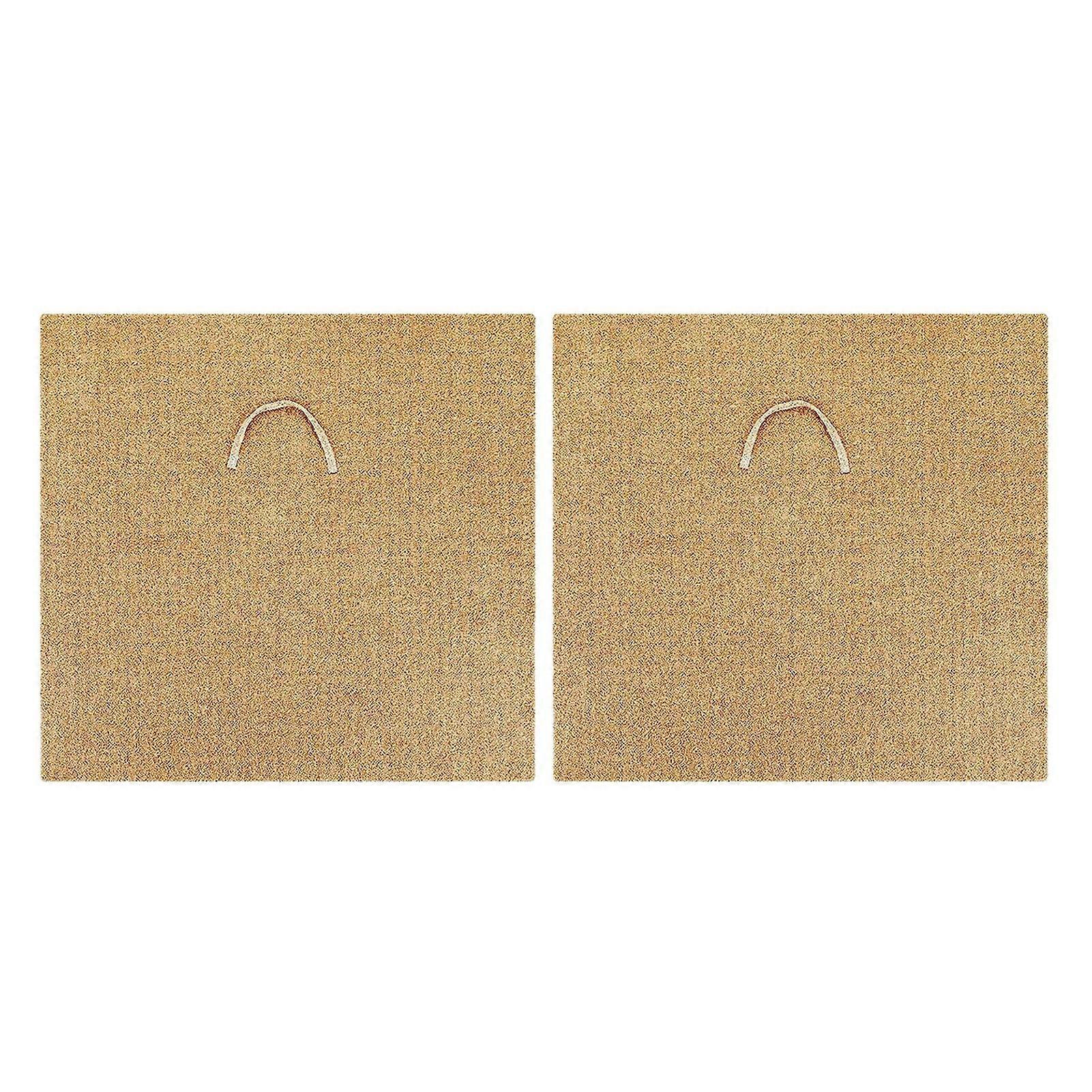 2/4 Pcs Worm Blanket Jute Fiber Worm Bin Blanket for Composting 23.62'' x 23.62'' Worm Composting Blankets with Pull Ring for Keeping Worms Dark And M