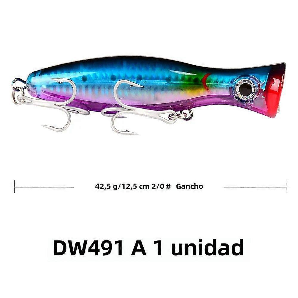 Pro BEROS Big Popper Fishing Lure Floating Wobbler 43g Artificial Topwater Lure For Fish In Saltwater And Freshwater Suitable For River Lake Sea And B