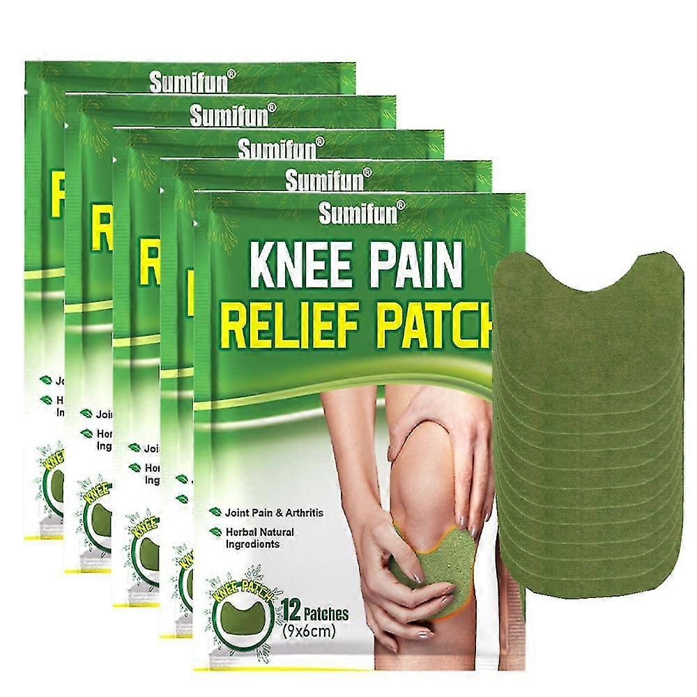 Knee Pain Relief Patch 60pcs Patch De Soulagement De La Douleur Du Genou Absinthe Moxa Chaud Moxibus