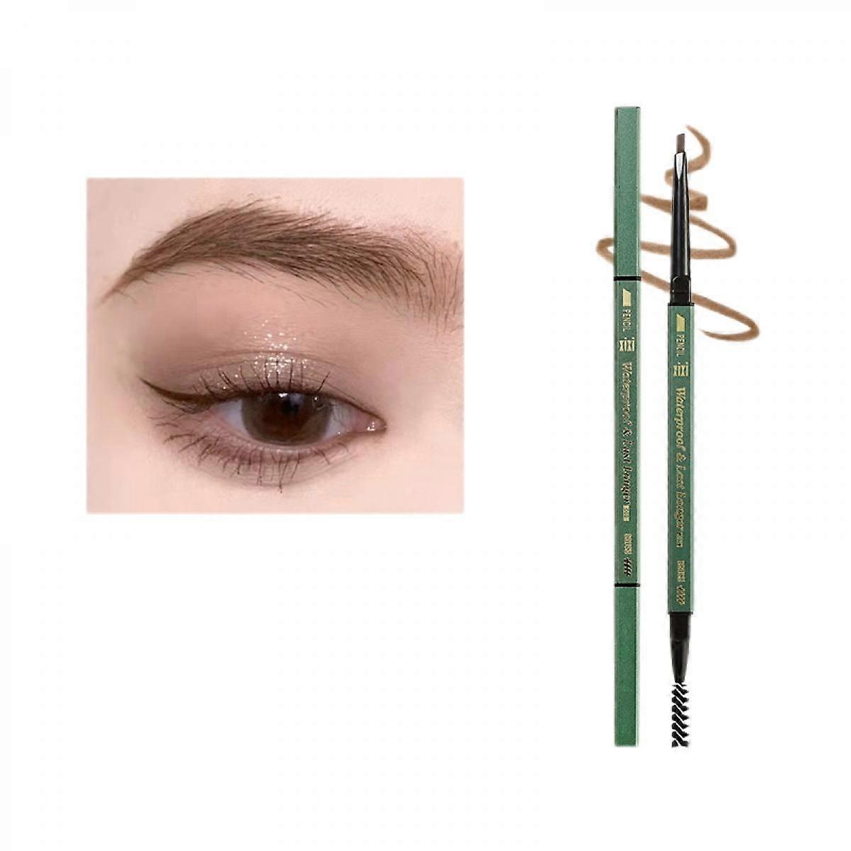 Ultra-fine Double-ended Eyebrow Penc,Khaki
