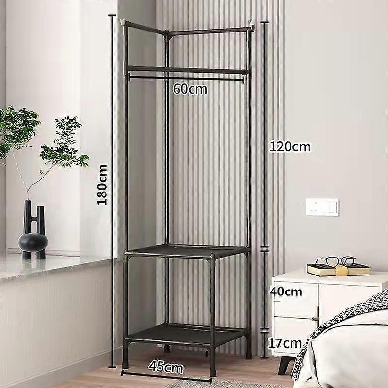 Simple Clothes Hanger Floor Folding Bedroom Single Pole Indoor Clothes Hanger Balcony Clothes Hanger Household Clothesline Pole