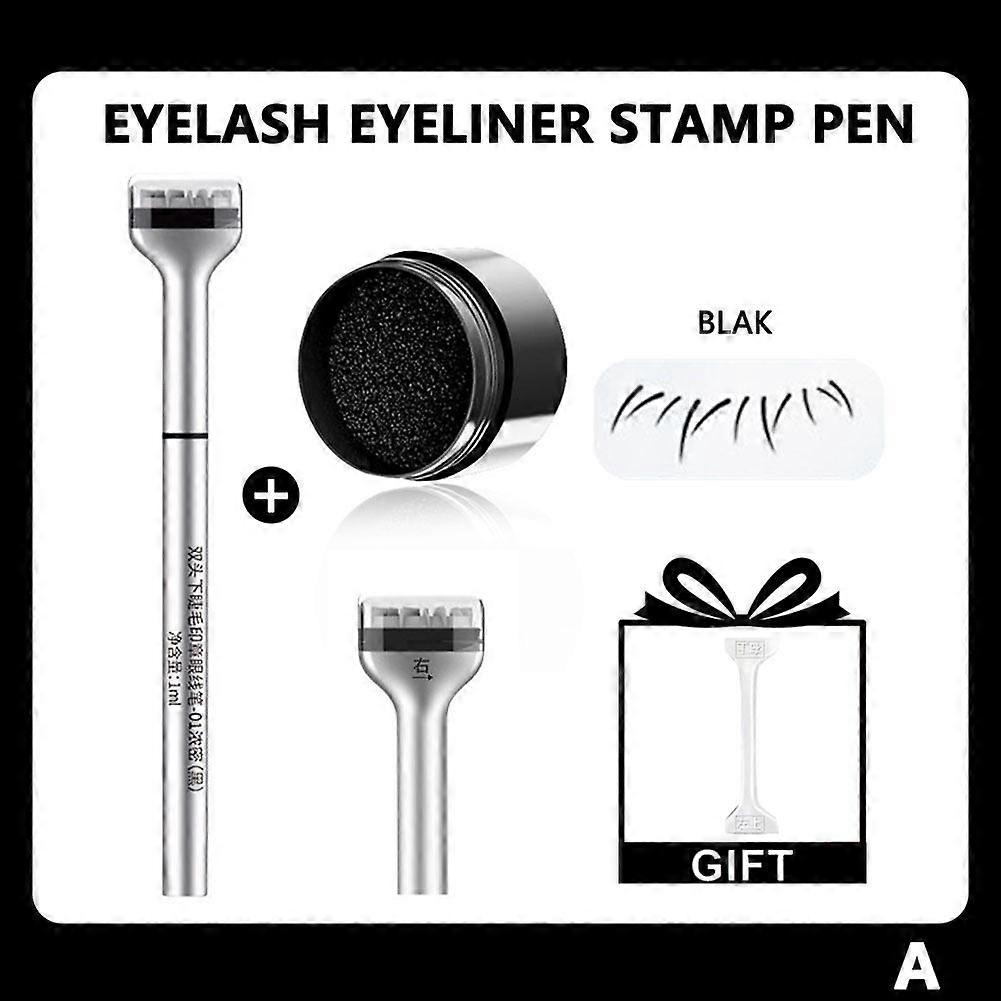 Black/Brown Lower Eyelashes Stamp Pen Waterproof Sweatproof Makeup Cosmetics