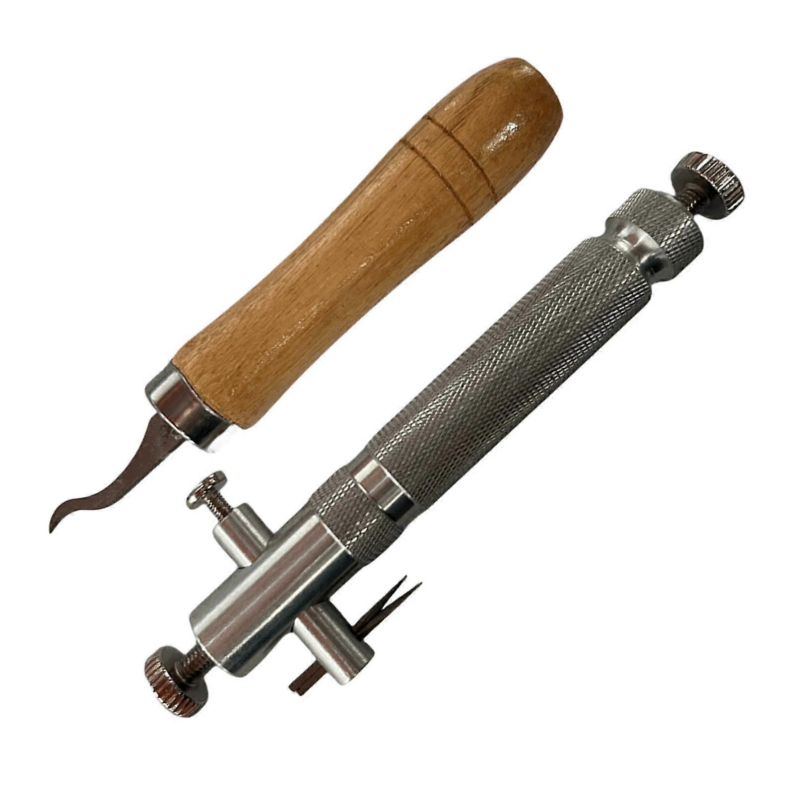 2 Pieces Violin Purfling Tool Wood Project Luthier Tools Violin Scrapers Set
