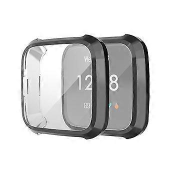 Schutzhülle aus TPU mit vollständiger Beschichtung für Fitbit Versa Lite Smartwatch (transparent)