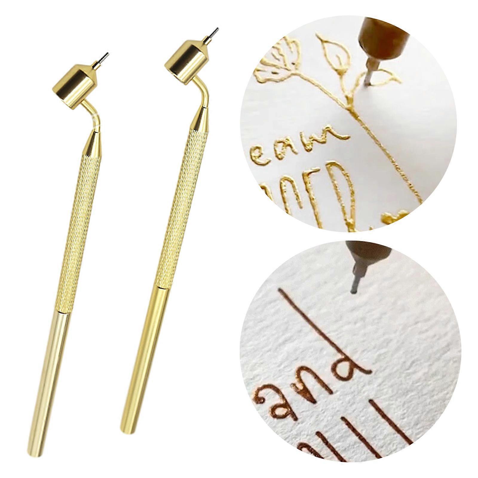 rockible 2 Pezzi di Penna per Pittura a Linea Sottile inclinata per Dettagli, Penna a Penna fluida, Creativa per la Scrittura, 0.5 mm e 0.7 mm