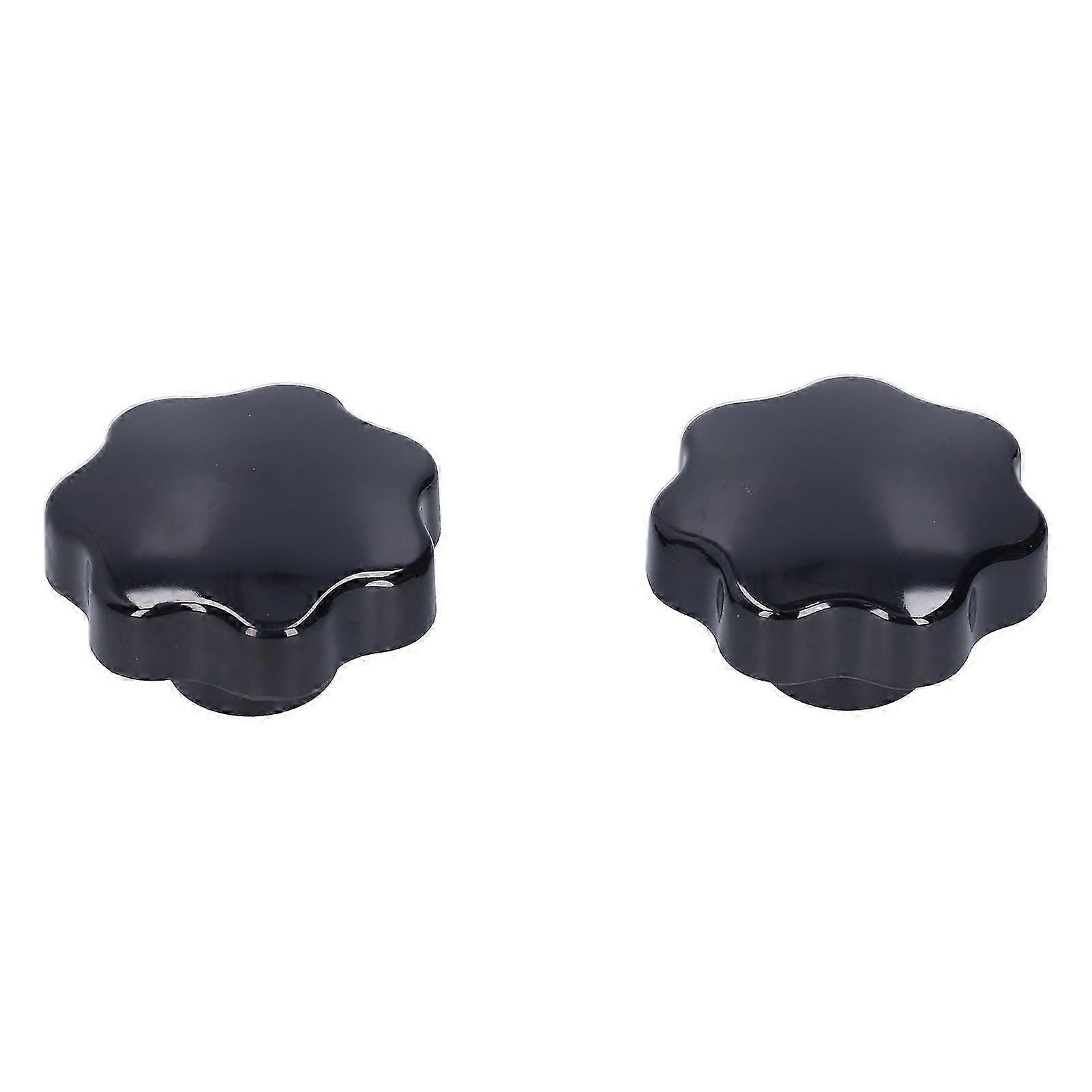 2Pcs Star Grip Knob 7-Star Tighten Nut Clamping Handle Machine Tool Accessories M12 x 80