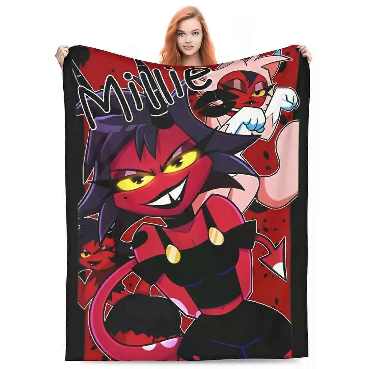 Helluva-Boss Millie Blanket Fleece All Season Breathable Lightweight Throw Blankets for Sofa Office Bedding Throws