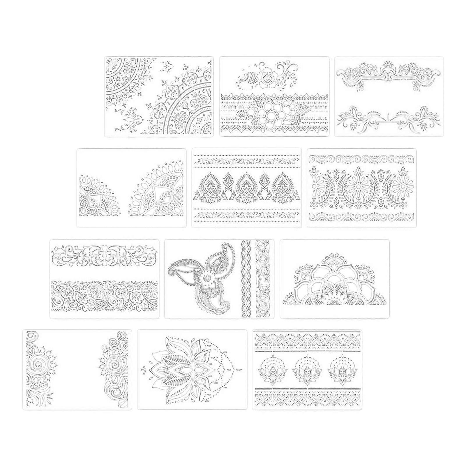 decorative stencils engraving plastic stencils Set 1