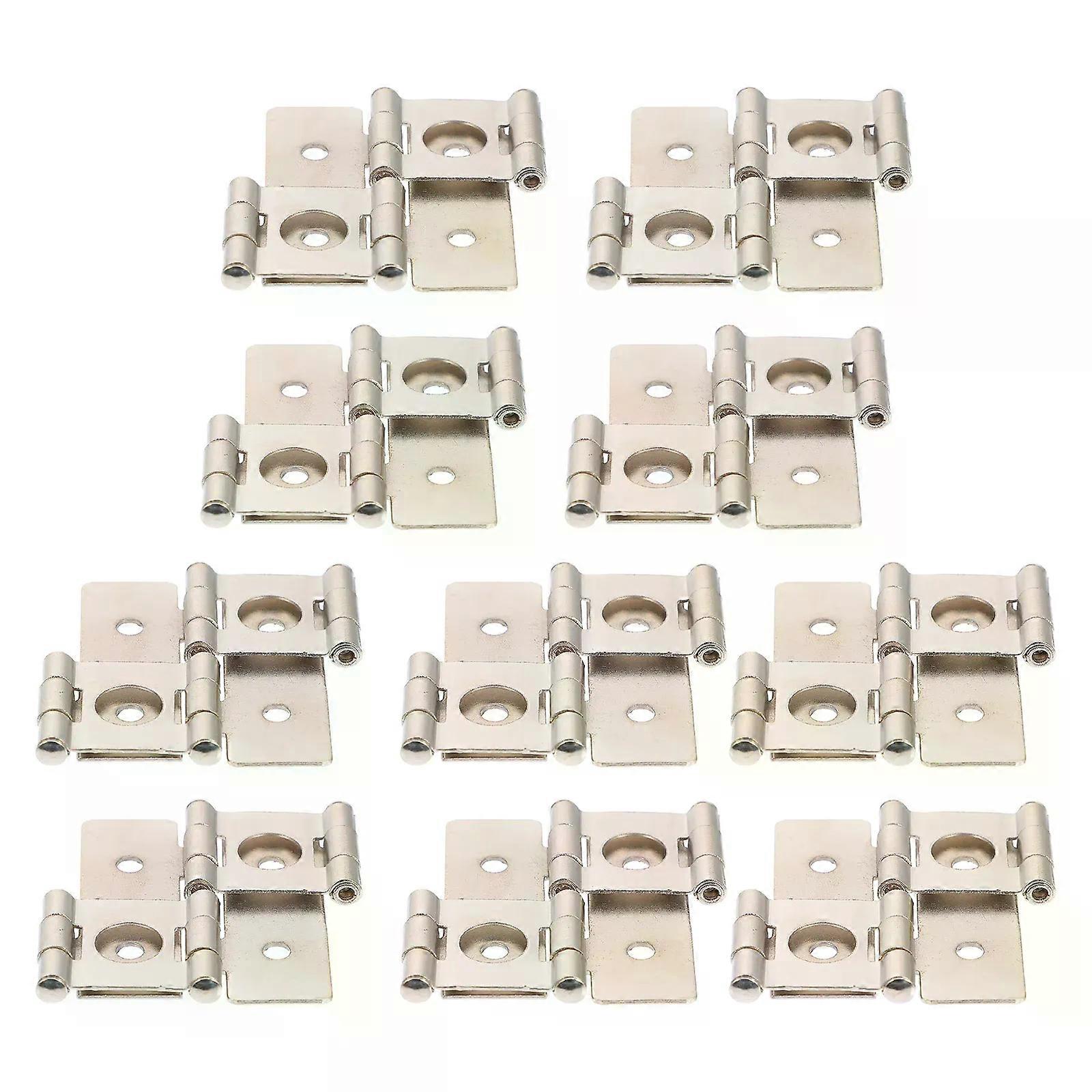 10 Pcs Double Door and Window Hinge Closer Device Cupboard Hinges Acting Folding Screen Corner Cabinet Square