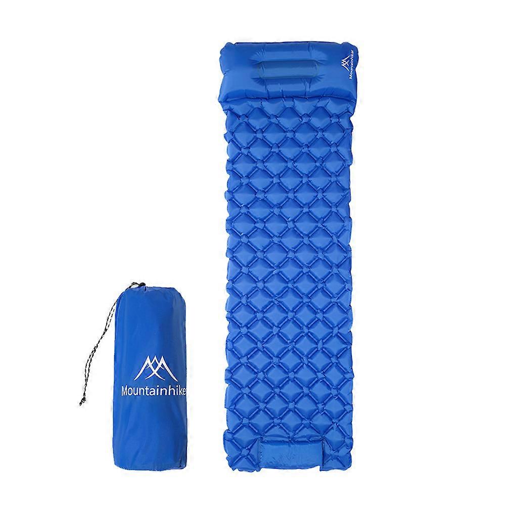 Built-in Pump Outdoor Camping Picnic Sleeping Travel Portable Soft Comfort Inflation Mattress with Pillow Moisture-proof Ground Mat