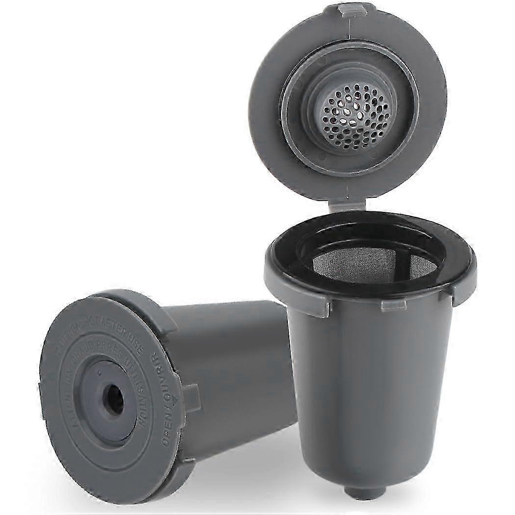 2 pcs Grey Reusable Filter Cups Compatible with Cuisinart Single - Serve Coffee Makers Edition