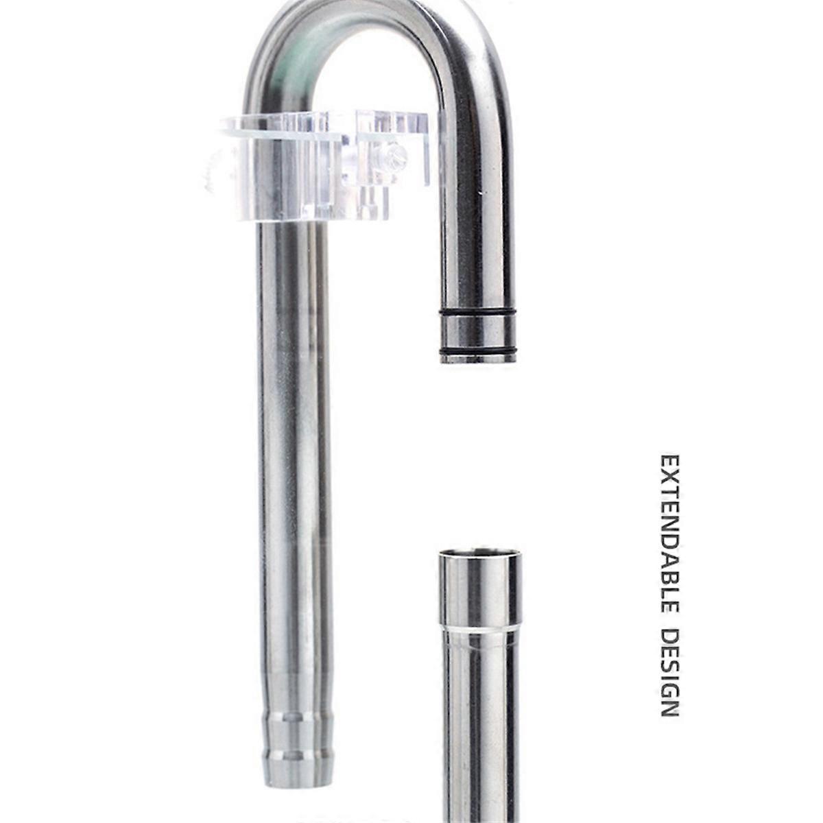 Stainless Steel Aquarium Water Inlet Skimmer Waterweed Pipe Shrimp Hose Bracket Fish Tank Filter Acc