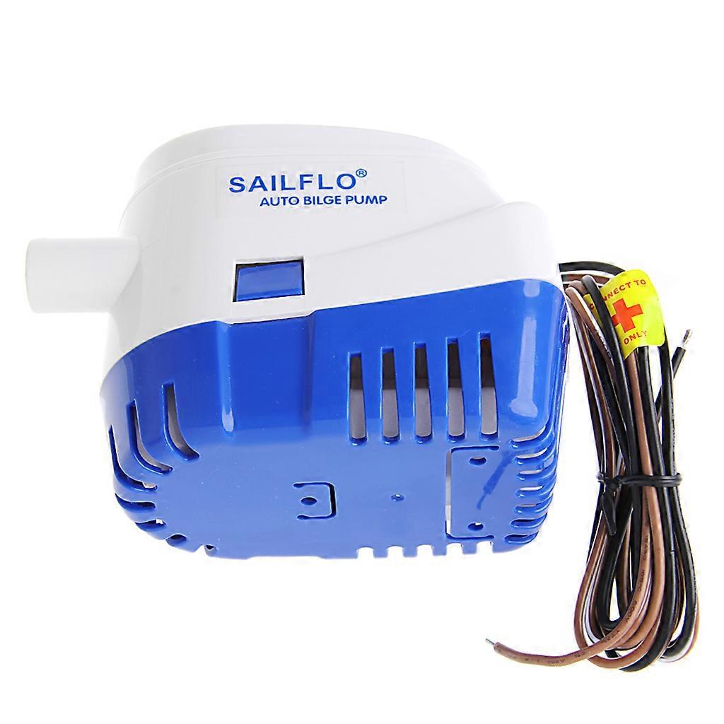 1100GPH 12V Boat Marine Automatic Submersible Bilge Auto Water Pump Float Switch  White