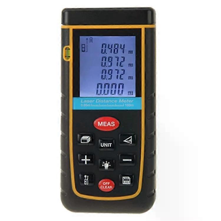 Laser Distance Meter-100m Range,1.9" LCD,Level Bubble -
