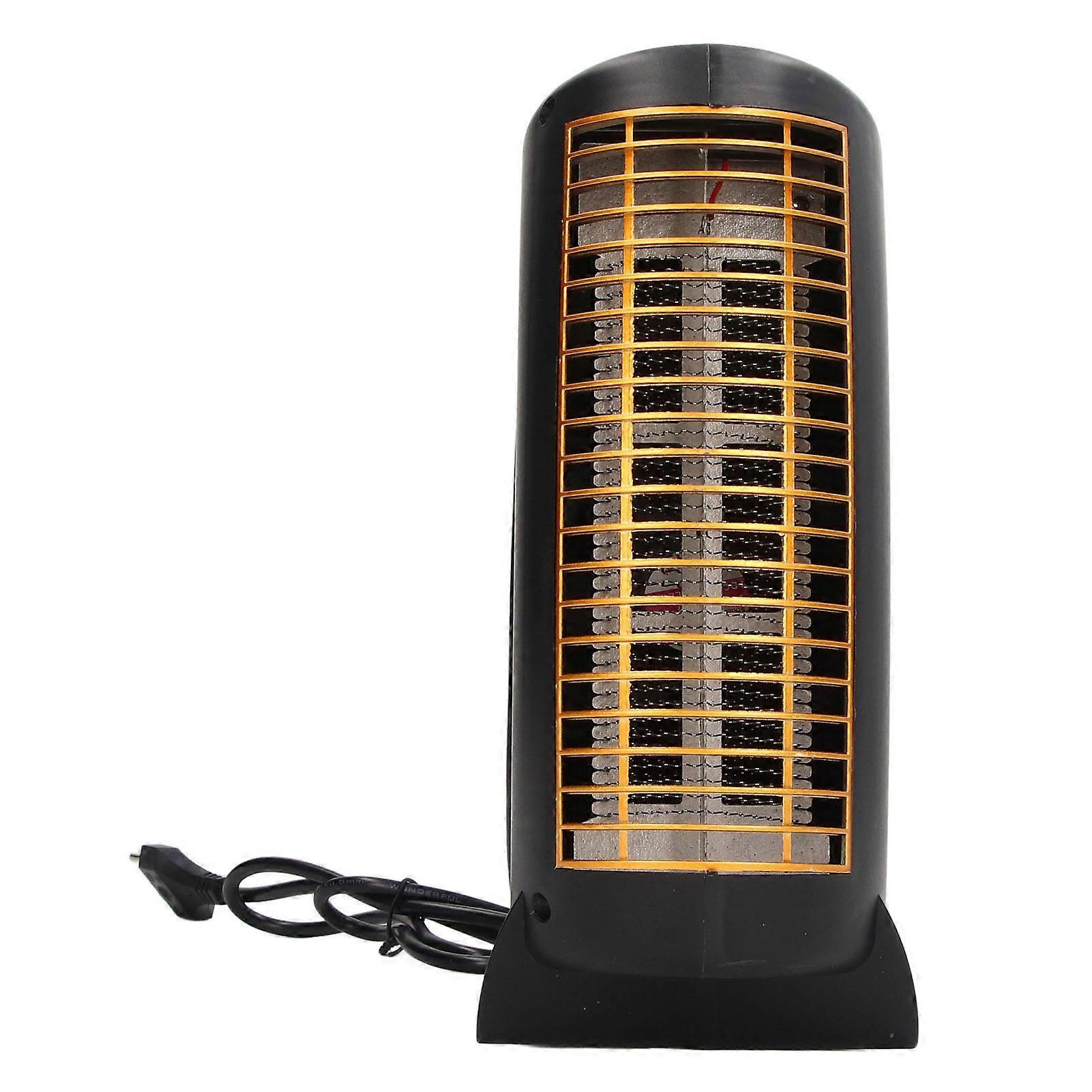 Space Heater 2 Levels Adjustment 3 Seconds Warm Portable Desk Heater with Anti Scald Net Cover 220V Black