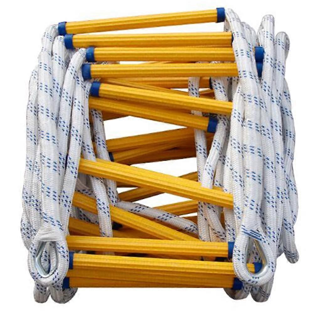 Emergency Fire Escape Ladder Flame Resistant Fire Escape Safety Rope Soft Ladder Fast to Deploy Epoxy Resin/3M/10Ft