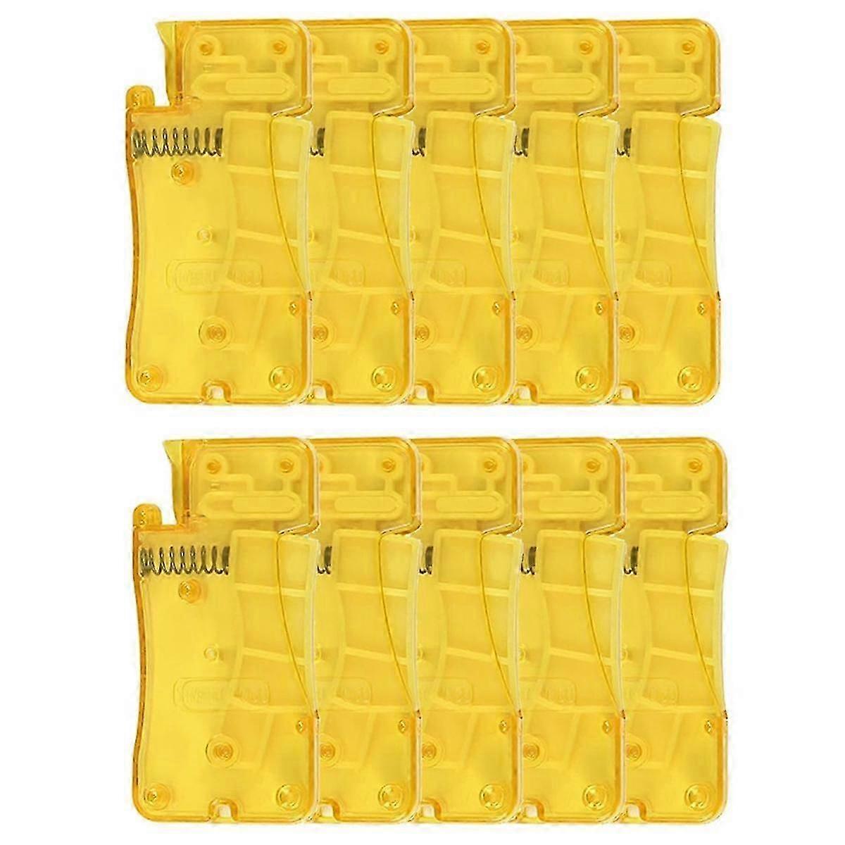 Auto Needle Threader For Hand Sewing, New Simple Needle Threader, Easy To Use Needle Threaders Tool,yellow 10pcs