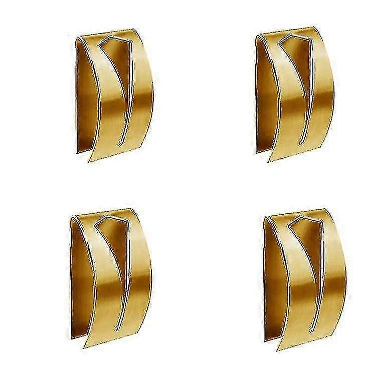 JiaWei Gold Kitchen Towel Hooks Set of 4 xPk