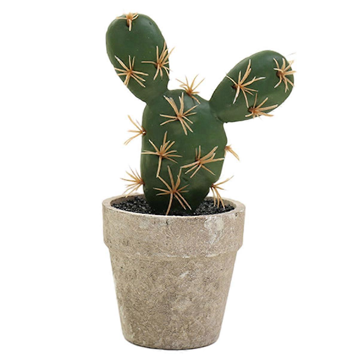 Artificial mini cactus plant potted creative indoor small decoration simulation flower